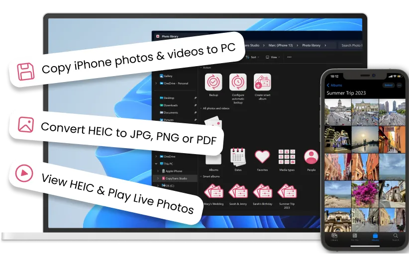 access iphone from windows