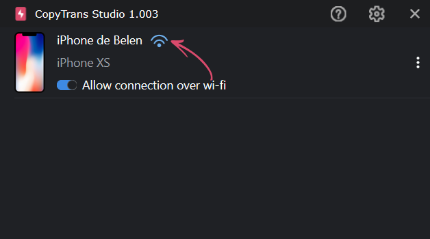 Wi-Fi connection is On