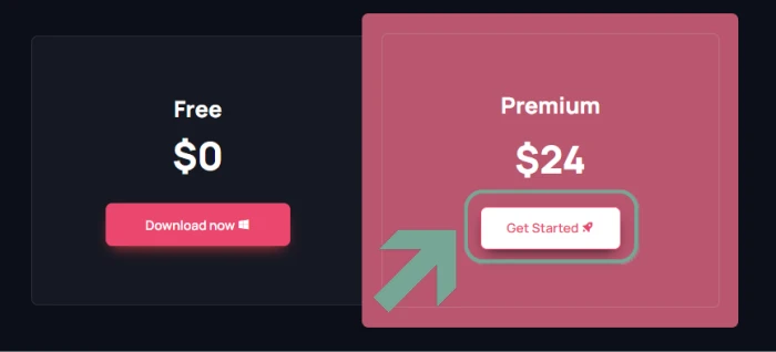 Select the Get Premium option