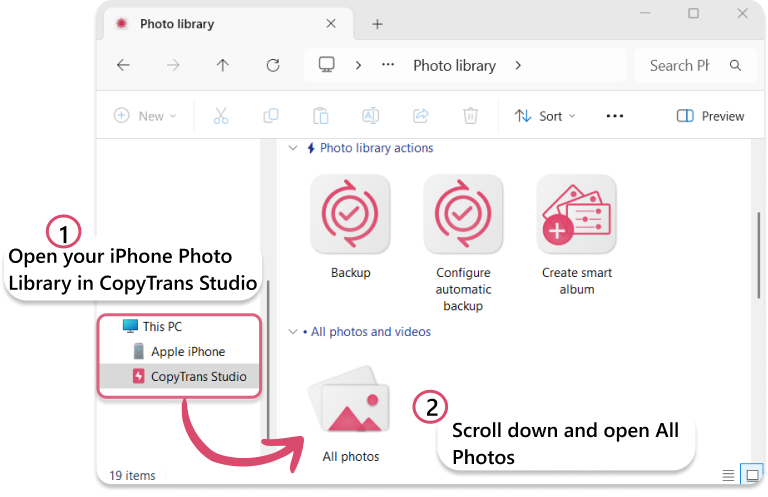 Convert iPhone photos from HEIF to PDF on PC