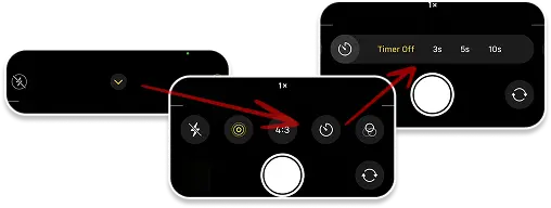 How to set a timer on iPhone photos