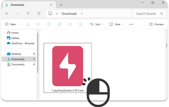 Launch CopyTrans Studio Installer