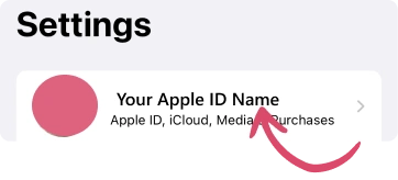 Where's my Apple ID on iPhone